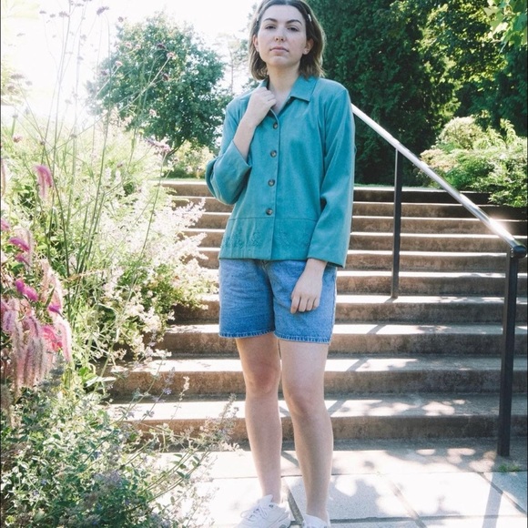 Embroidered Button Up Jacket ( Vintage ) - Picture 1 of 4